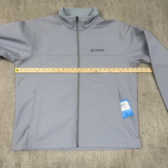 Columbia Bowen Lake II Softshell Jacket Mens XL City Grey Full Zip NWT